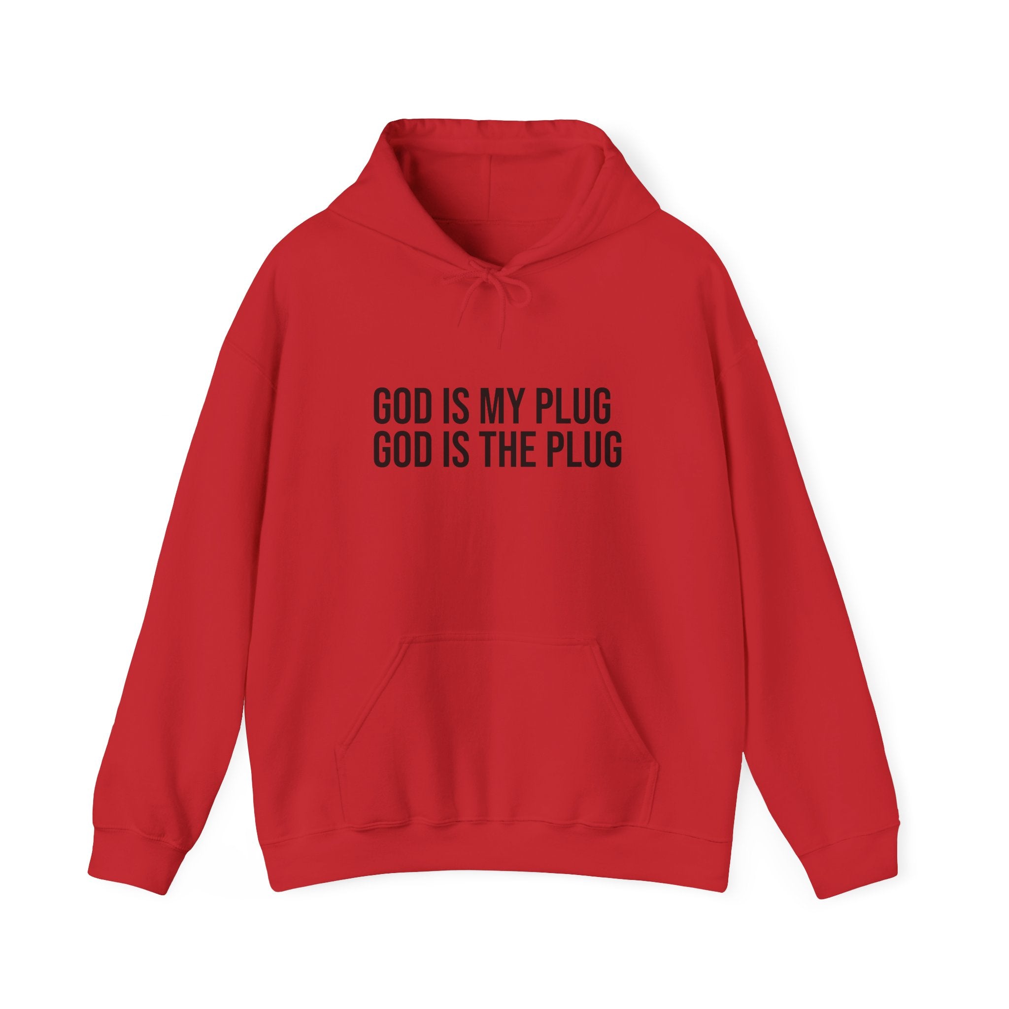 God Is My Plug Hoodie — Faith-Based Minimalist Pullover