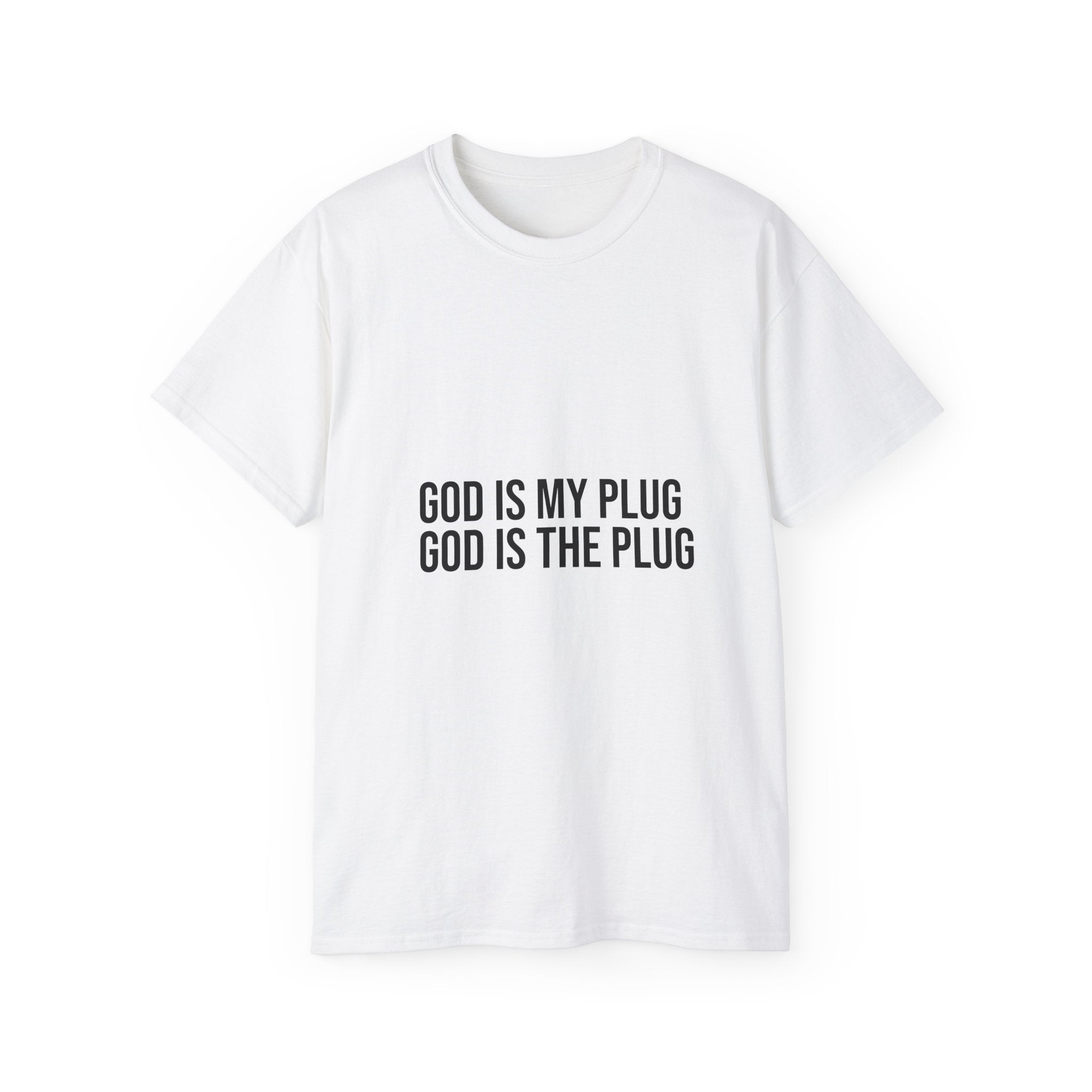 God Is The Plug T-Shirt — Faith-Based Inspirational Graphic Tee