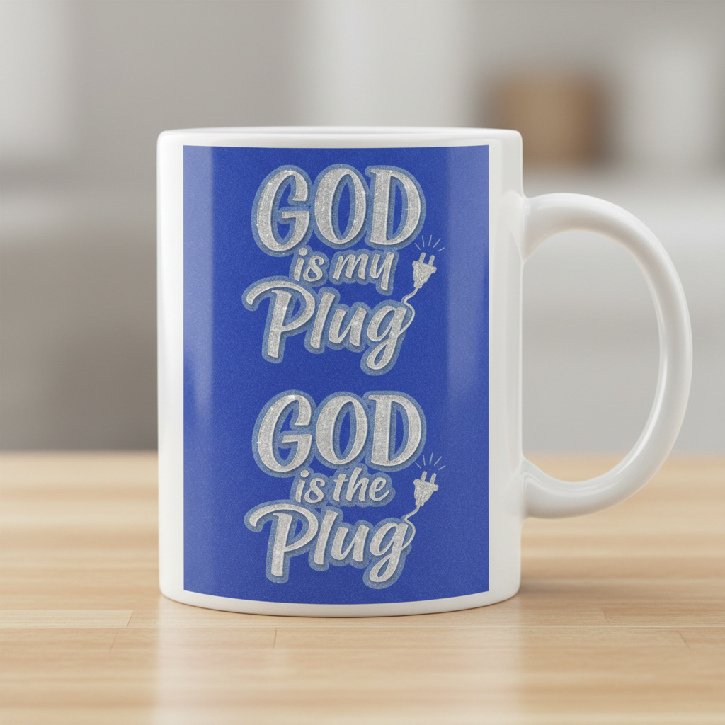 God is my Plug Mug - Corrected