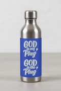 God is my Plug Water Bottle